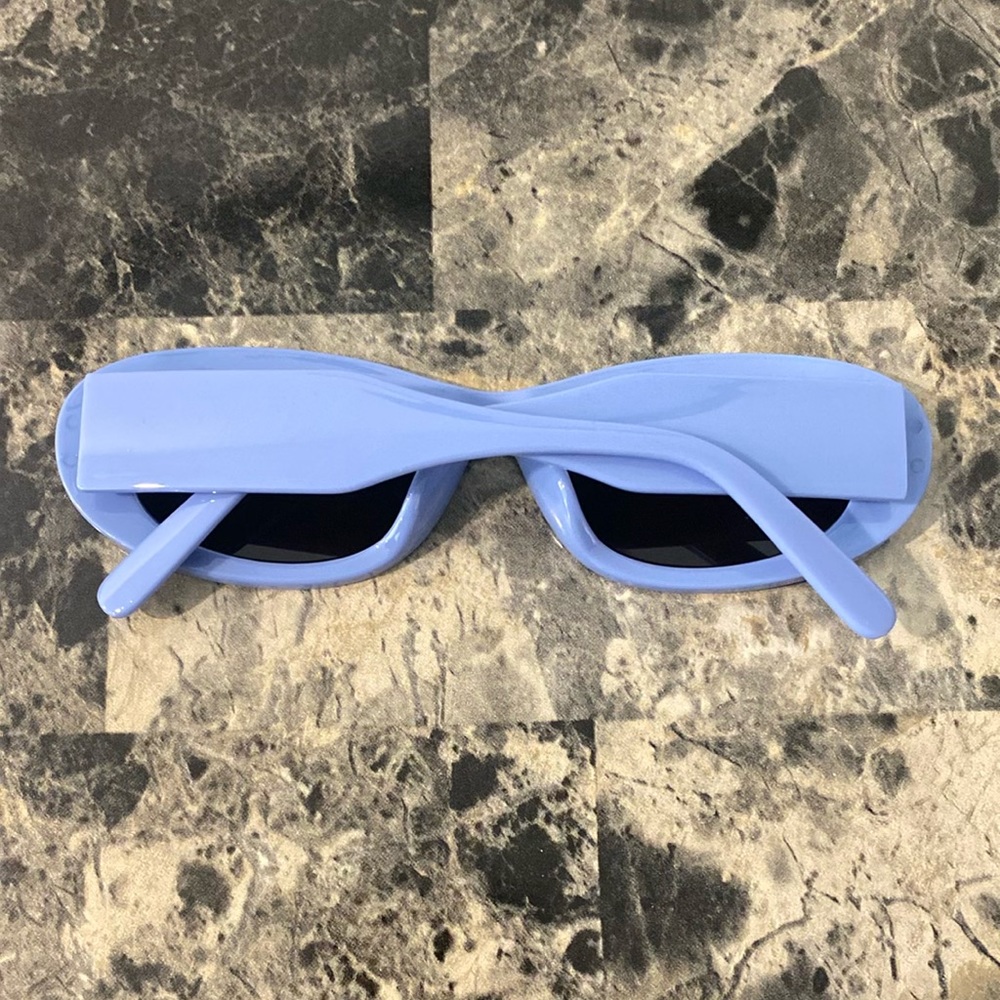 Blue Oval Sunglasses - Picture 2 of 4